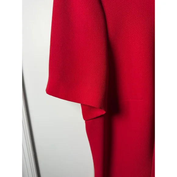 DONNA MORGAN Red Short Sleeve Dress Size 14 - Picture 3 of 9